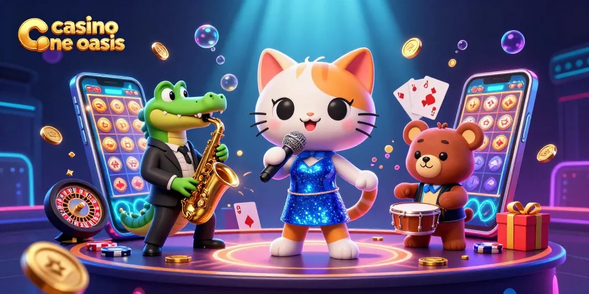 Join the fun at a casino ohne oasis with lively characters and exciting slot games!