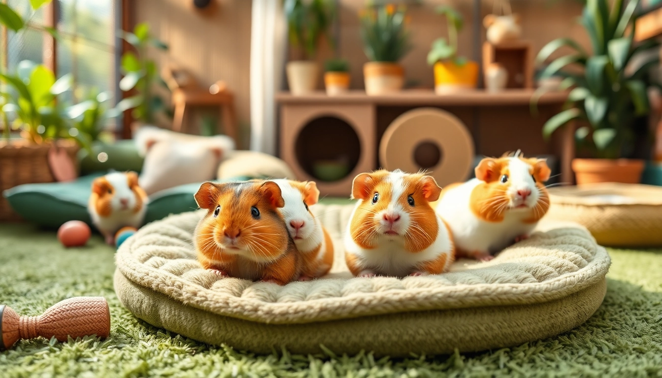 Nagermatte für Kaninchen und Meerschweinchen, die sich entspannt auf der weichen Matte befinden.