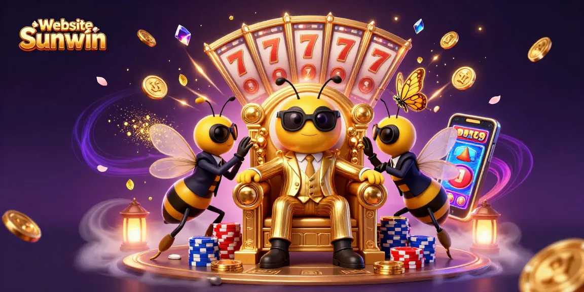 Win big with Website Sunwin in this vibrant 3D casino scene filled with exciting gaming elements.
