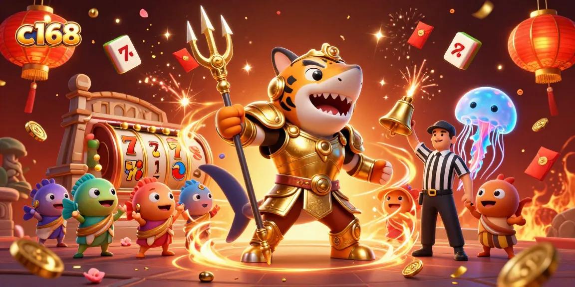 Experience thrilling wins at c168 with vibrant slots and casino games in a dynamic underwater scene.