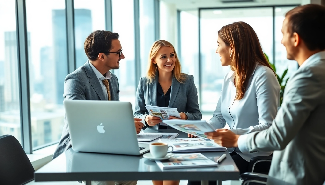 Immobilienmakler Frankfurt Ginnheim - Professioneller Immobilienmakler berät Kunden am modernen Schreibtisch.