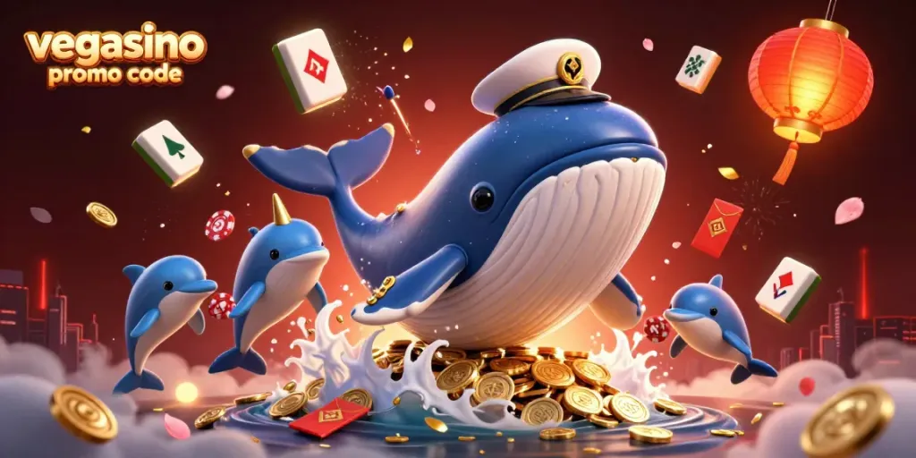 Experience the excitement of the vegasino promo code with a colorful underwater casino scene.