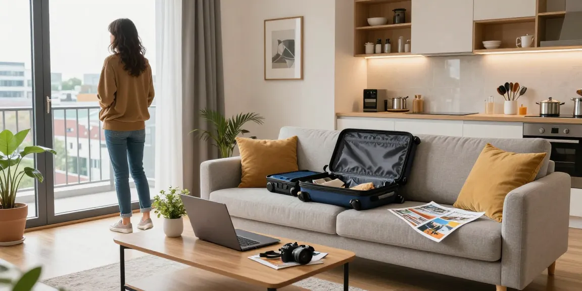 Gemütliche Apartmentatmosphäre in Hannover, perfekt für Monteurzimmer mieten Hannover mit modernem Design und Arbeitsbereich.