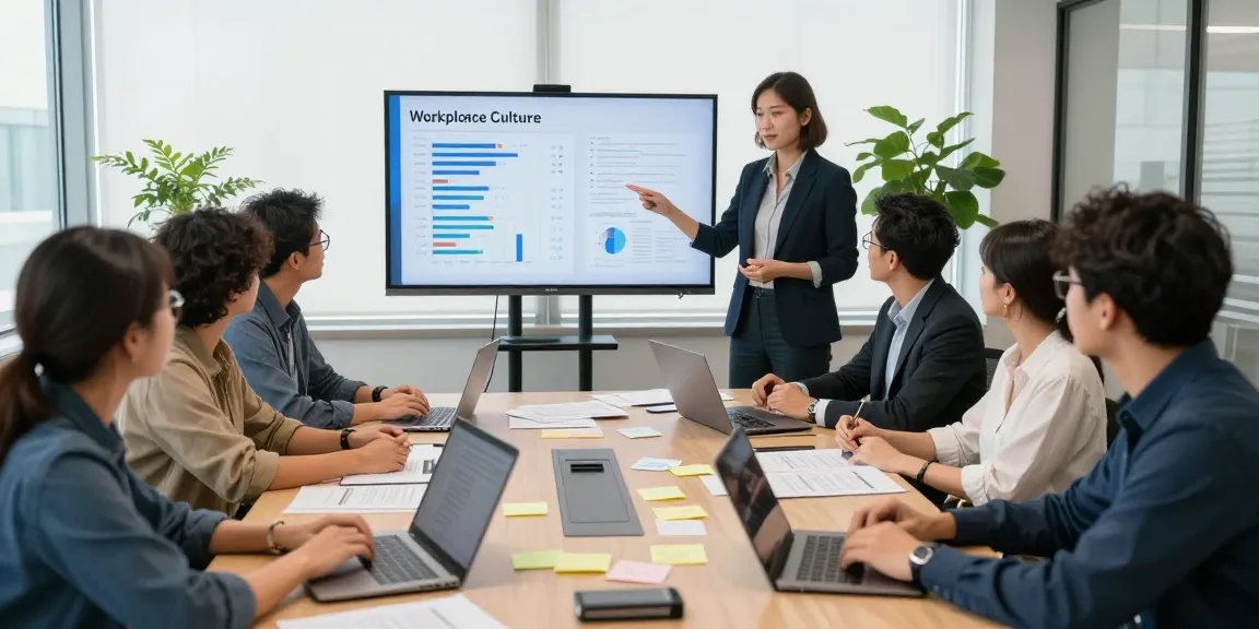 Führungskultur bewerten: Micromanagement Chef in einer Team-Besprechung analysieren.