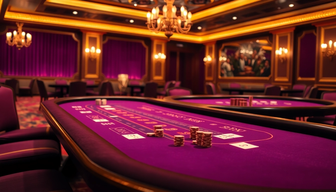 Spiele im online casino ohne anmeldung mit glamourösen Spieltischen und leuchtenden Chips erleben.