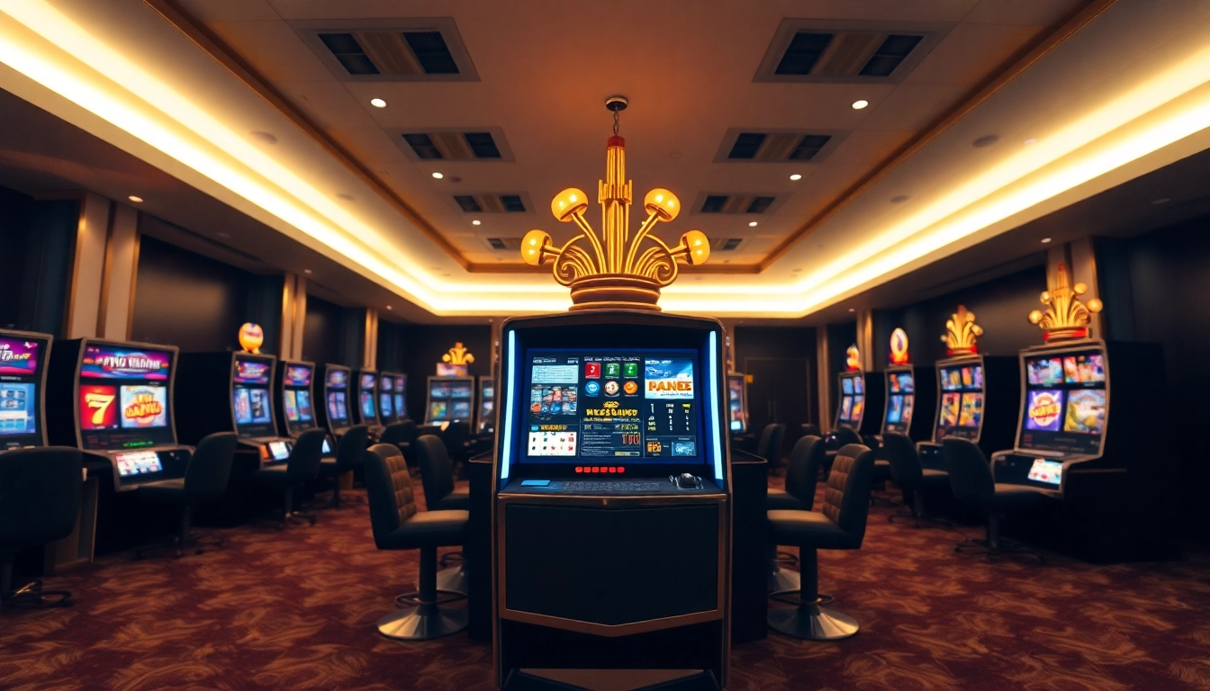 Erleben Sie das beste Online Casino Schweiz mit einem eleganten Spielautomaten in einem einladenden virtuellen Raum.