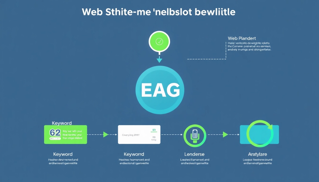 Visualisierung des Web-Rangs mit Prozessschritten für die effektive Website-Rangbewertung.