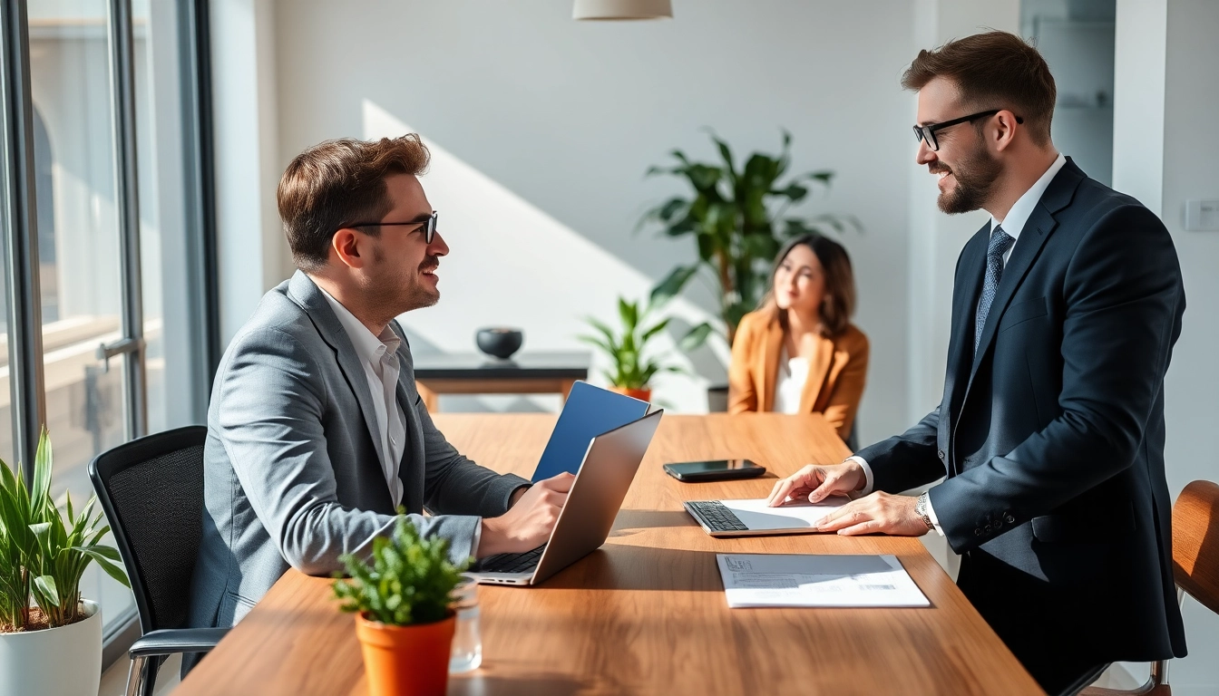 Inspirierendes Gespräch zwischen Headhunter und Außendienstmitarbeiter zur Personalvermittlung Außendienst.