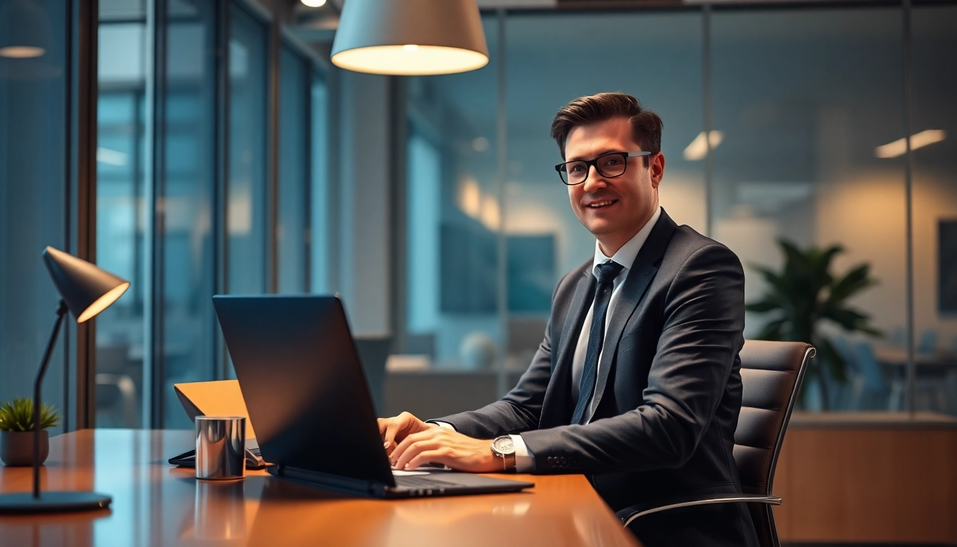 Headhunter Sales im modernen Büro zeigt professionelle Kandidatenauswahl