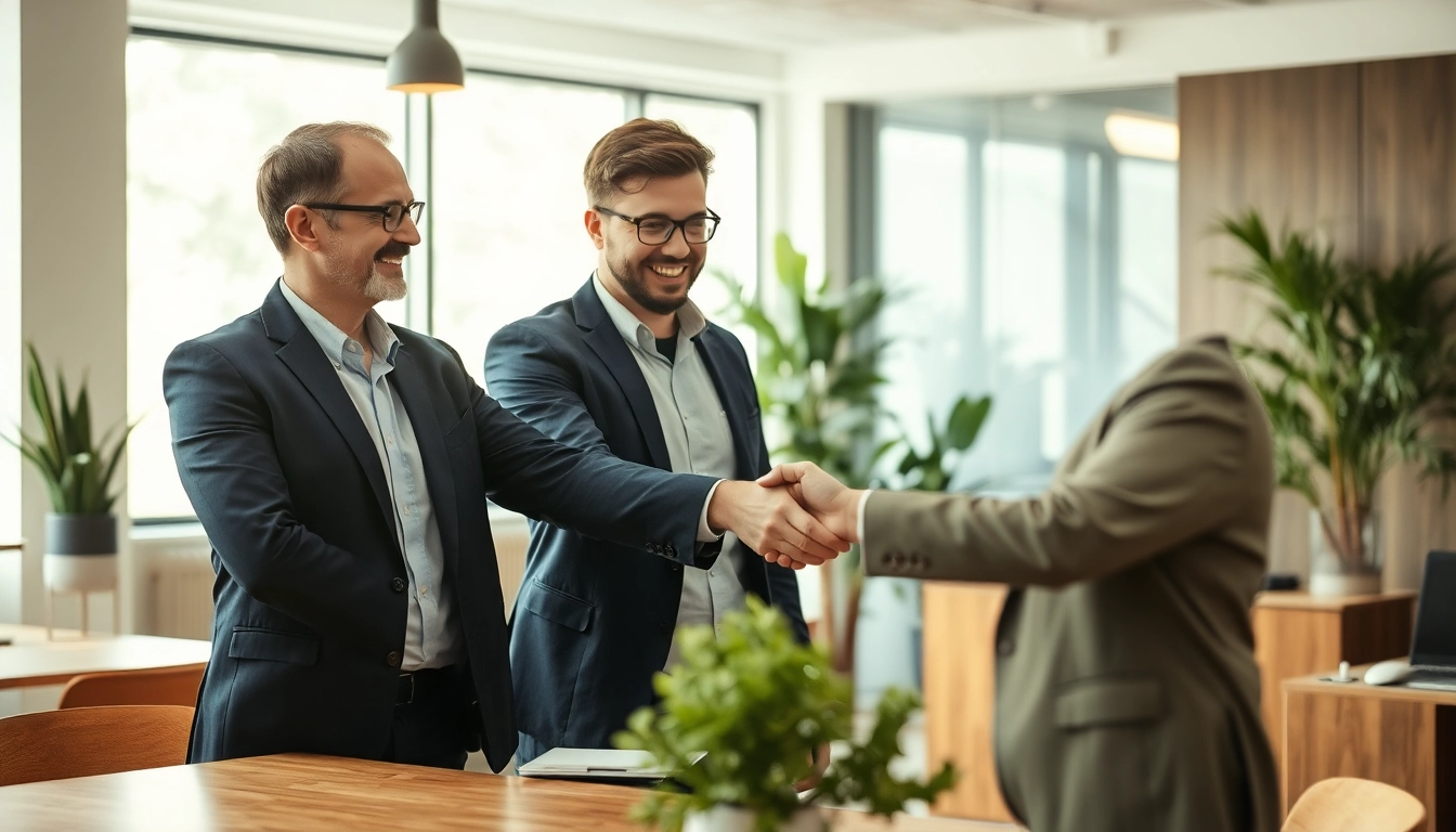 Headhunter Krefeld bietet professionelle Beratung für Karrieresuchende in einem modernen Büro.