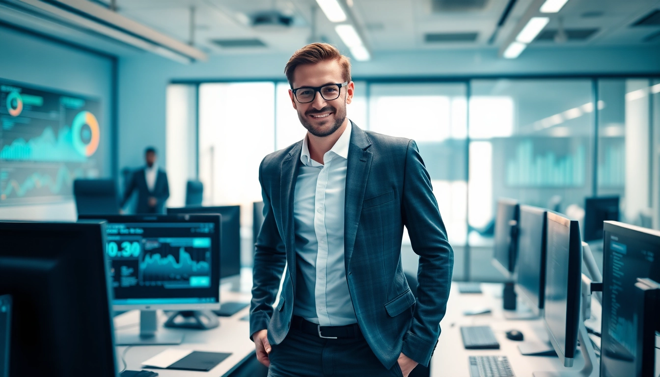 Headhunter IT in modernen Büroumfeld, aktives Recruiting für IT-Fachkräfte.