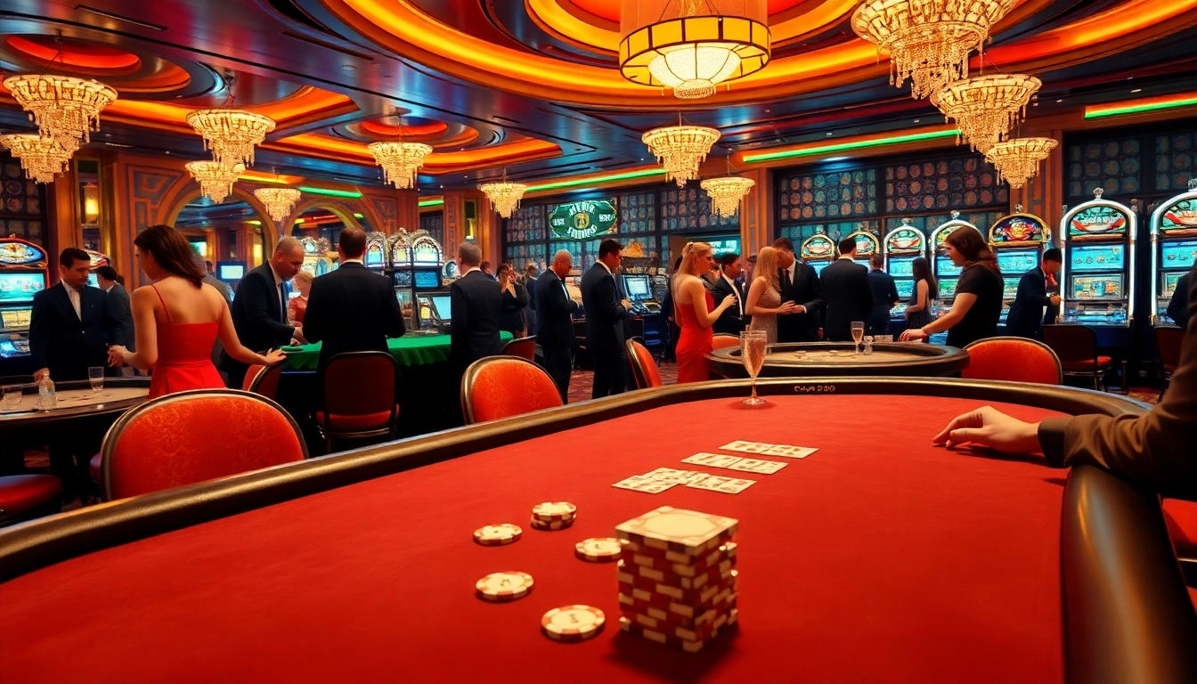 A magyar casino élethű belső területe vonzó emberekkel kártyázva és játszva.