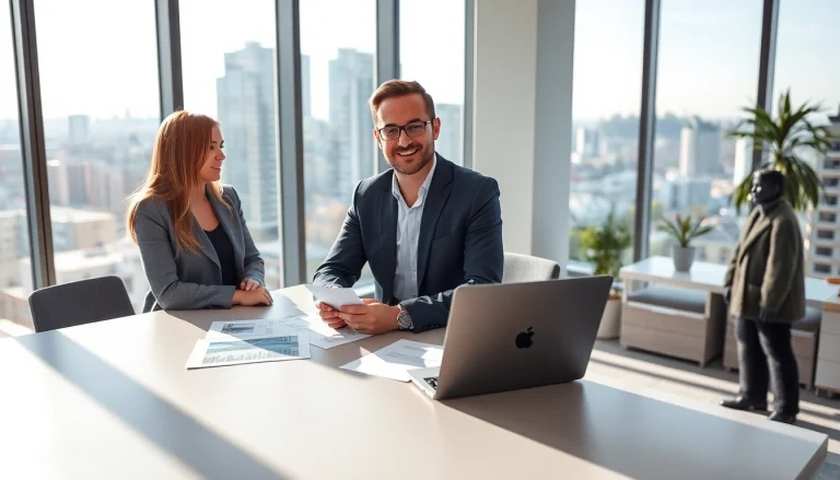 Immobilienmakler Frankfurt Sachsenhausen bietet professionelle Beratung in modernem Büro.